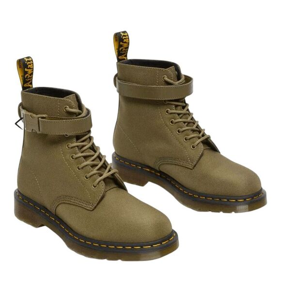 NWT DR. MARTENS Futura Olive Strap Lace Up Boot Size 10 - Picture 2 of 8